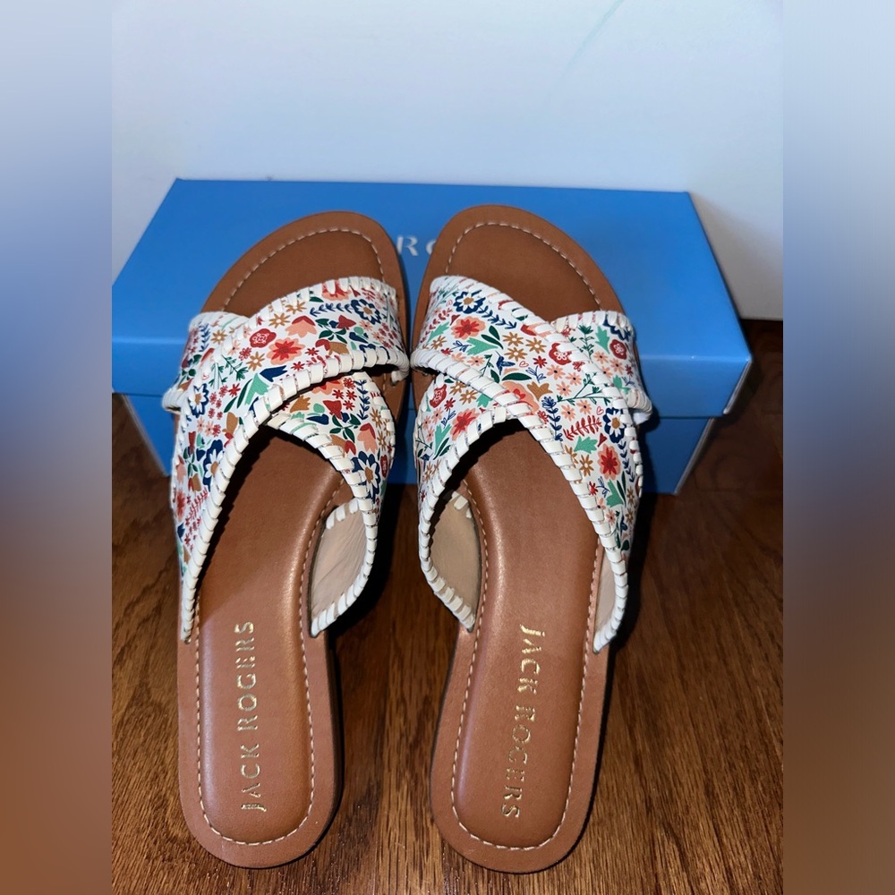 Jack Rogers Sloane X Band Icon Floral Sandal